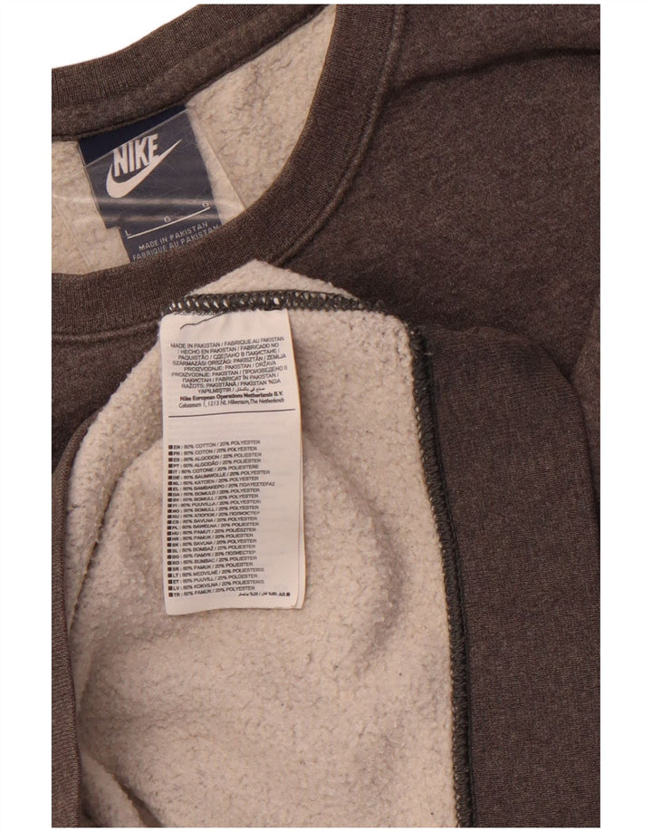 Hanorac pentru bărbați NIKE Pulover mare, gri, bumbac