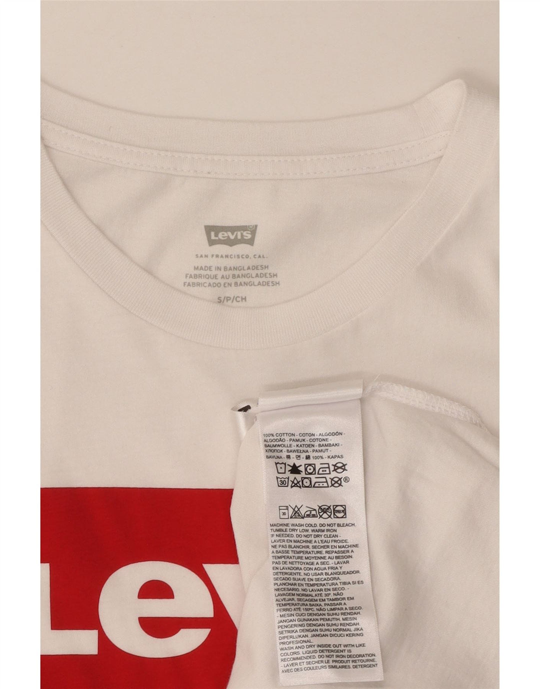 Tricou grafic LEVI'S pentru femei Top UK 10 Small White Bumbac