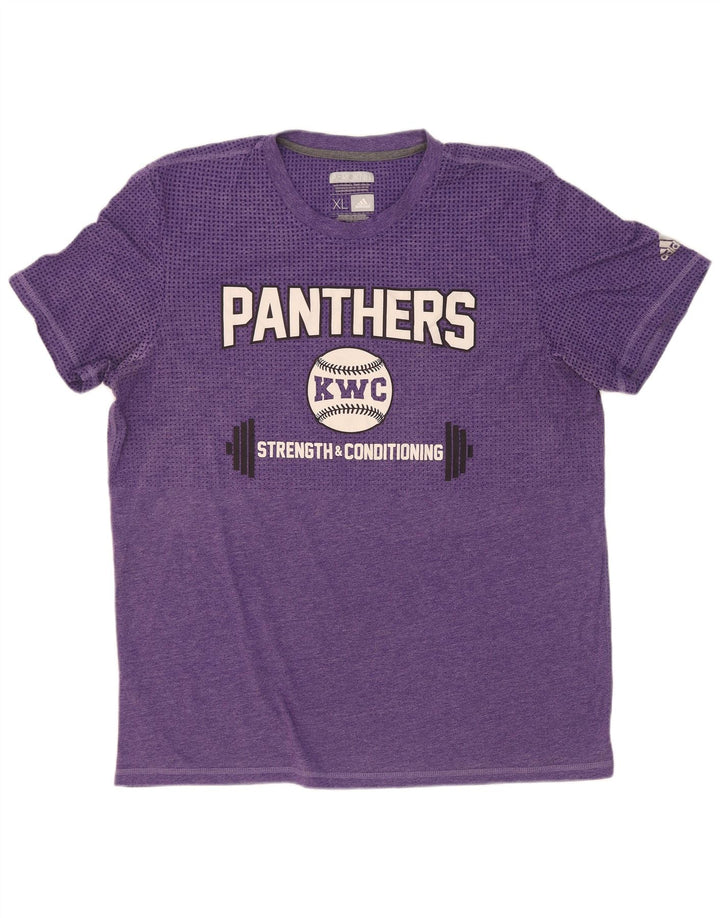 Tricou grafic Adidas pentru bărbați Panthers Top XL Poliester violet