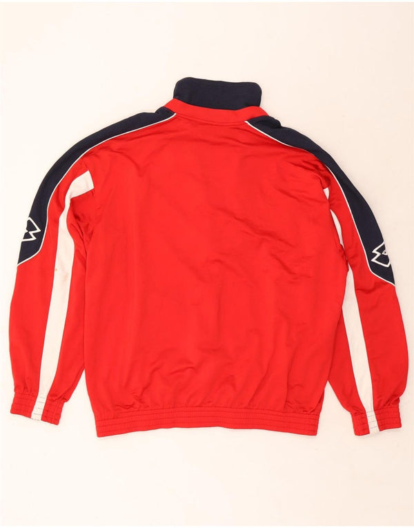 Jachetă de trening grafică pentru bărbați Lotto UK 42/44 XL Roșu Colorblock