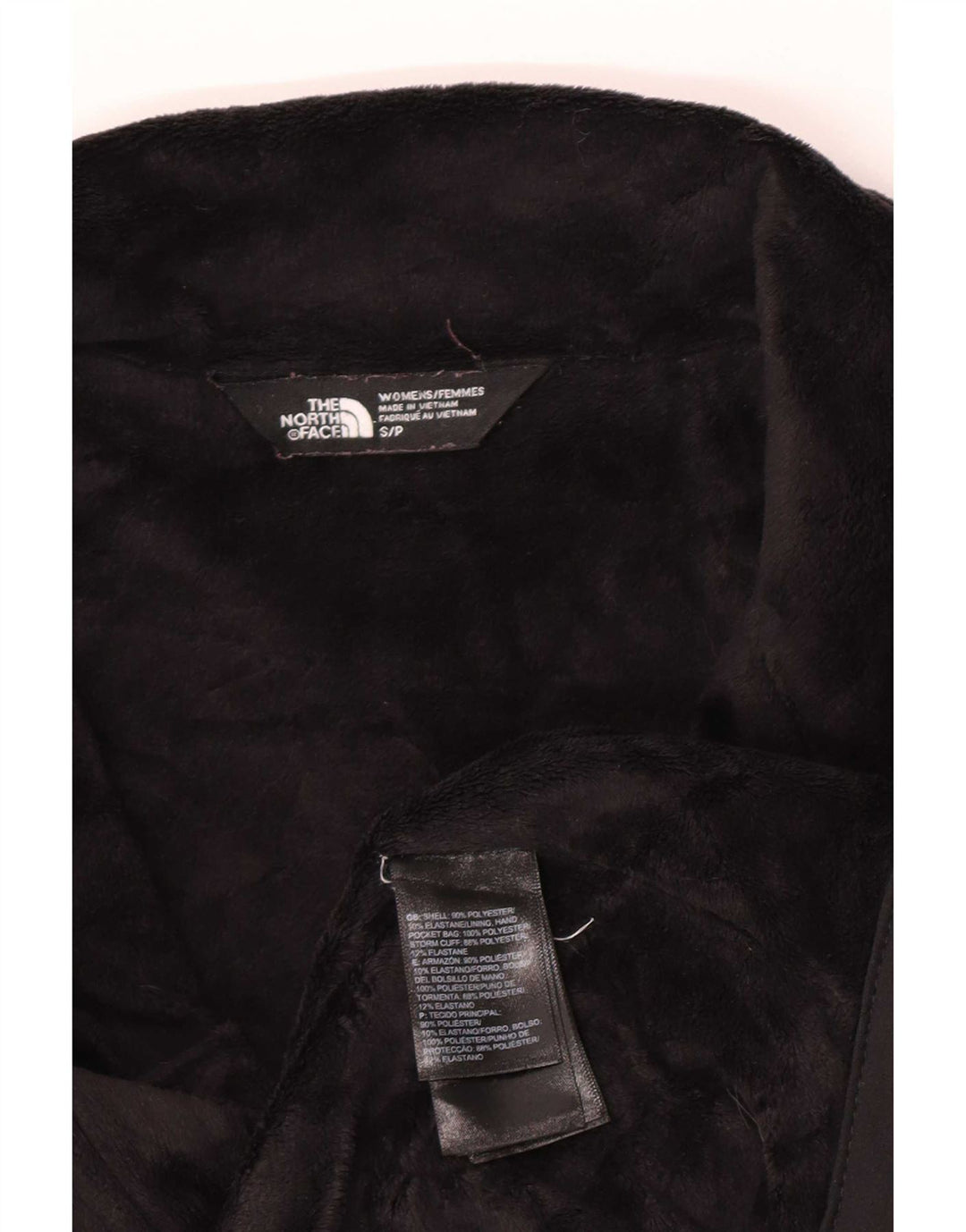 Jachetă The North Face Sherpa Windbreaker pentru femei UK 10 Small Poliester negru