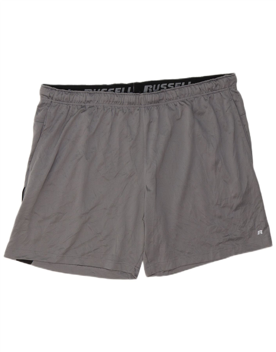 Pantaloni scurți sport pentru bărbați RUSSELL ATHLETIC 3XL, gri, poliester color bloc