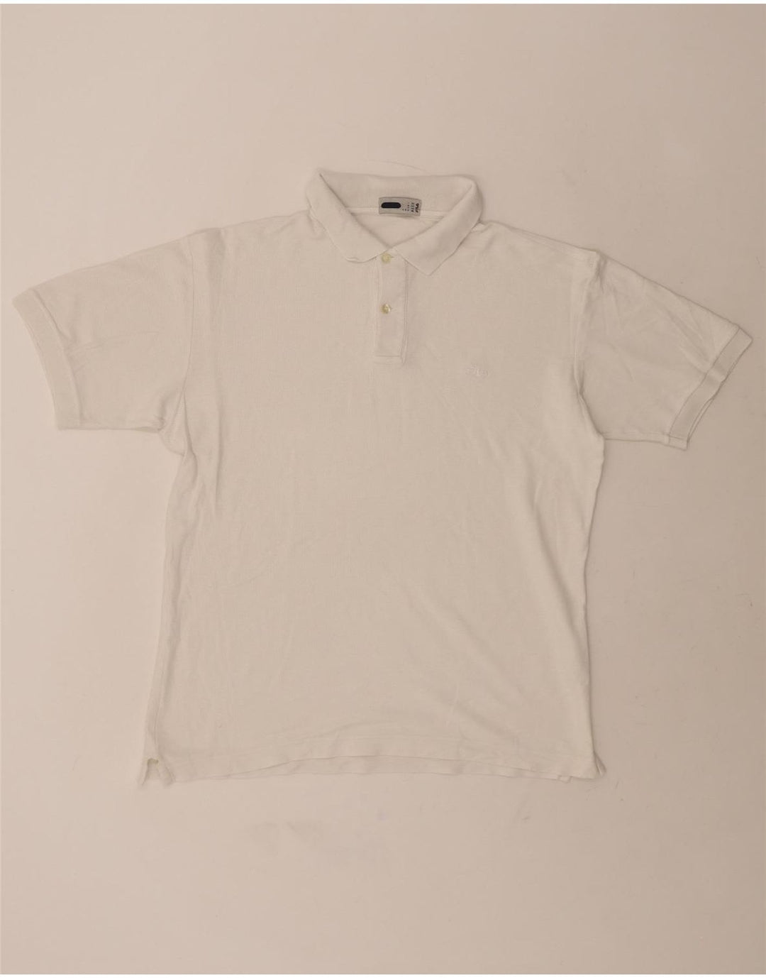 FILA Mens Polo Shirt IT 52 Large White Vintage Fila and Second-Hand Fila from Messina Hembry 