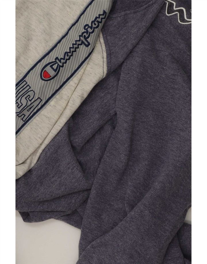 Tricou grafic pentru bărbați Champion Top mare albastru Colorblock