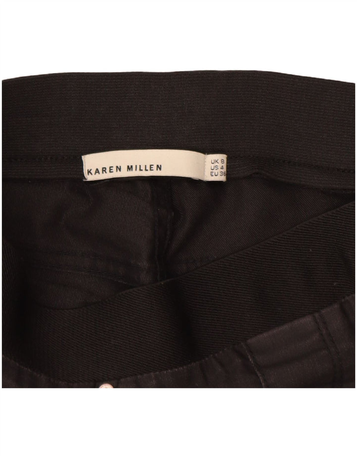 KAREN MILLEN Pantaloni jegging pentru femei UK 8 Small W26 L29 Negru