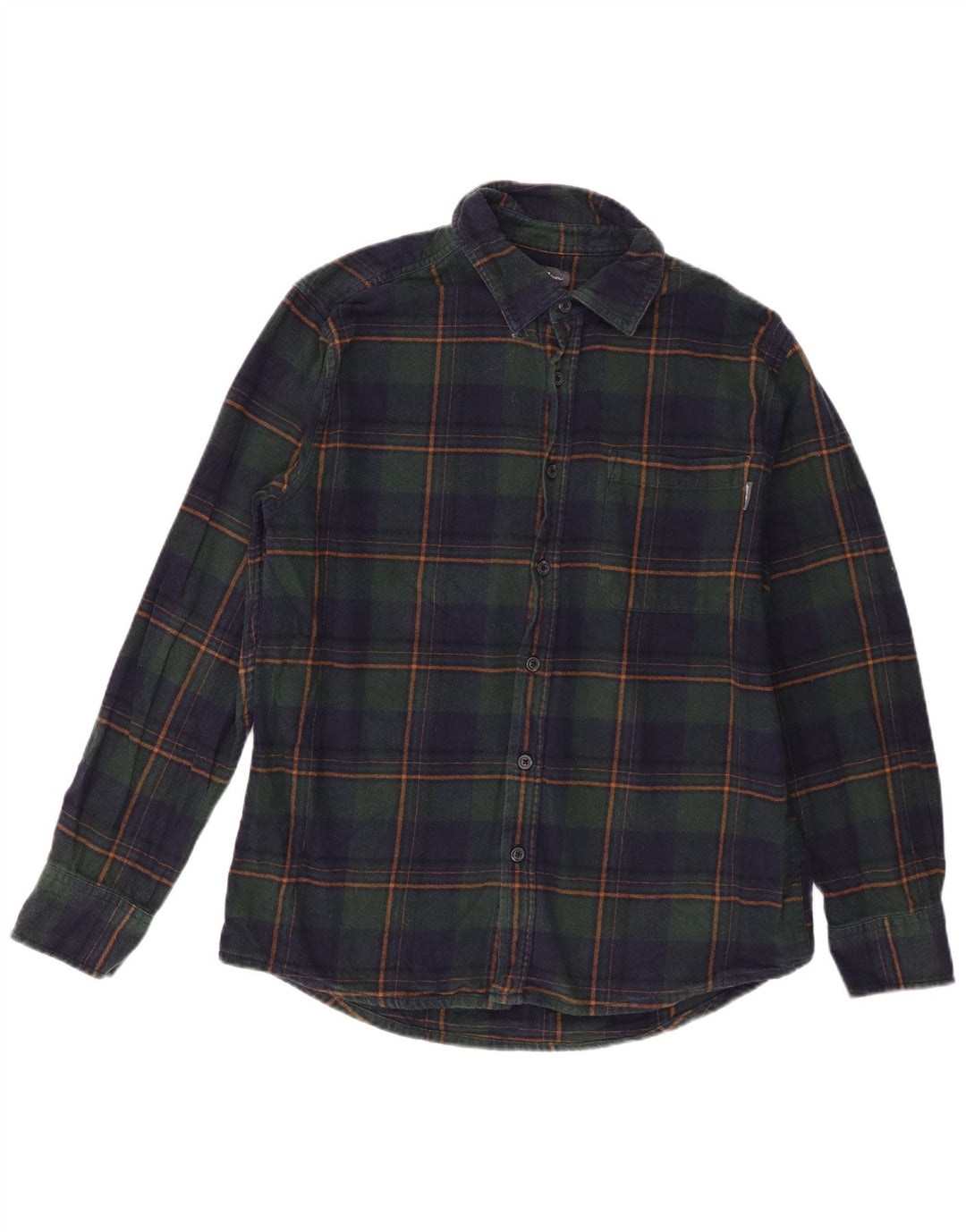 Cămașă de flanel pentru bărbați Eddie Bauer, bumbac cu carouri, albastru bleumarin mediu