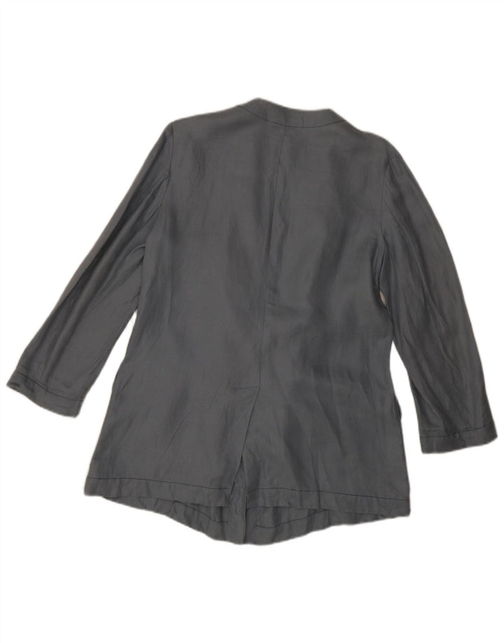 Jachetă Blazer Femei Emporio Armani IT 42 In Albastru Mediu