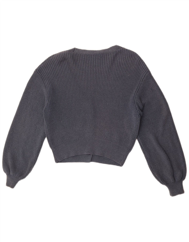 Pulover cardigan pentru femei Zara UK 14 Medium Bleumarin