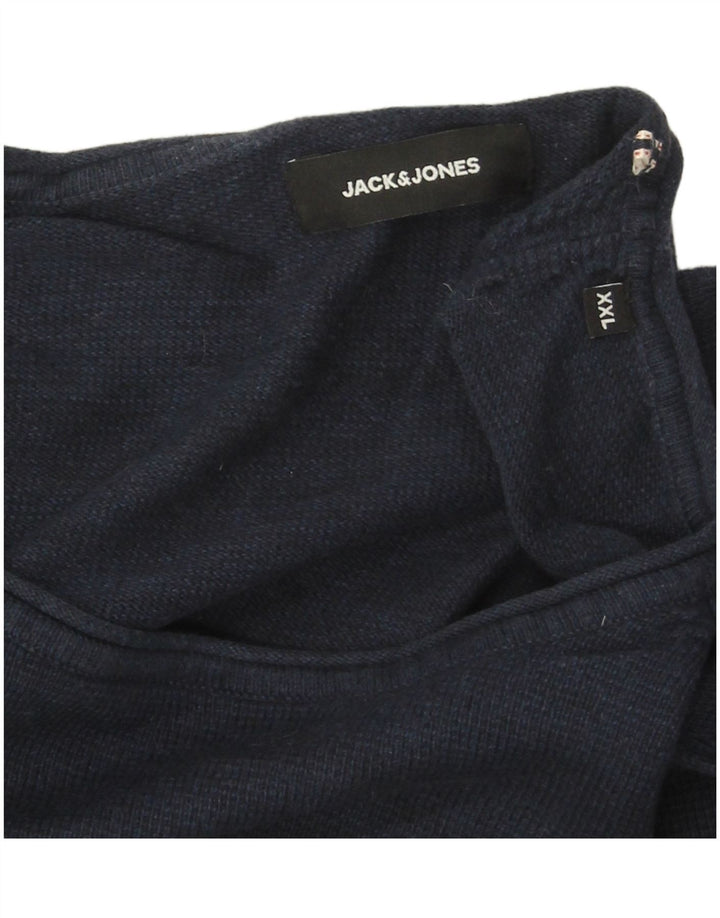 Jack & Jones Top pentru bărbați cu mânecă lungă 2XL bleumarin