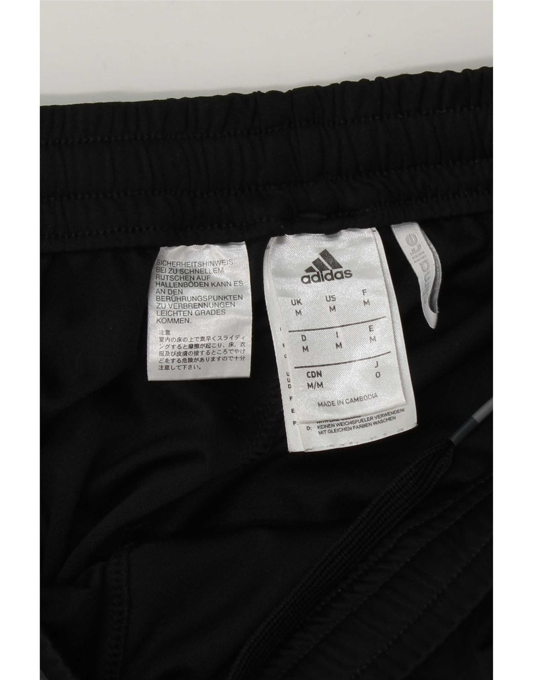 Pantaloni scurți sport pentru bărbați Adidas, poliester mediu negru