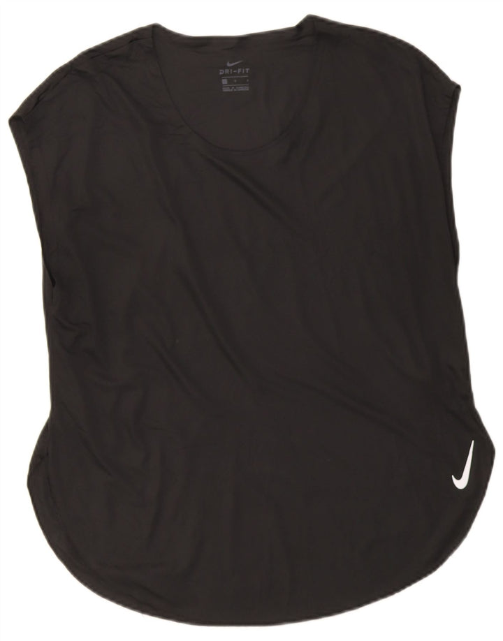 Tricou Nike Dri Fit pentru femei Top UK 16 Poliester negru mare
