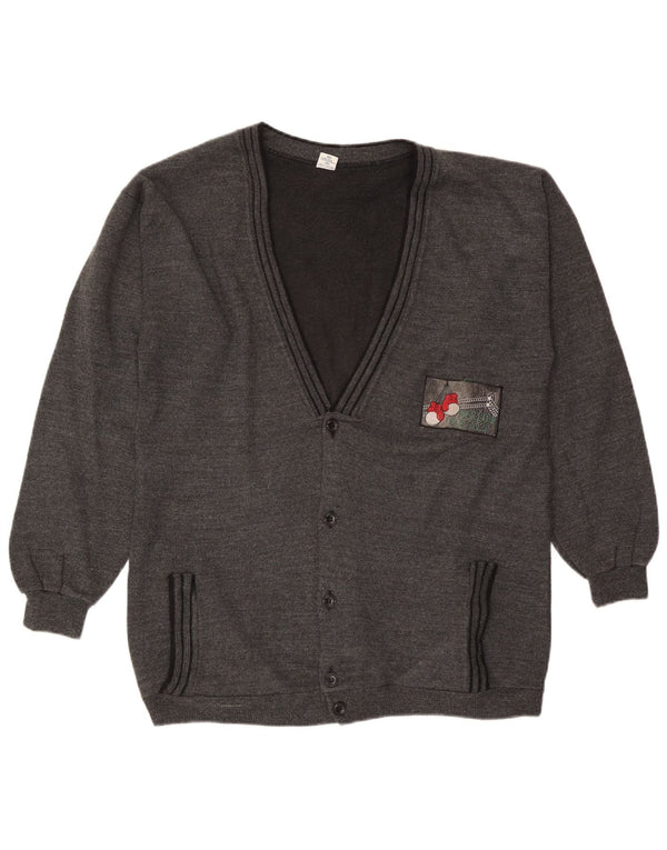 Cardigan Vintage pentru bărbați, XL, bumbac gri