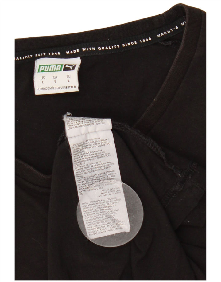 Tricou pentru bărbați Puma Top mare, negru, color block, bumbac