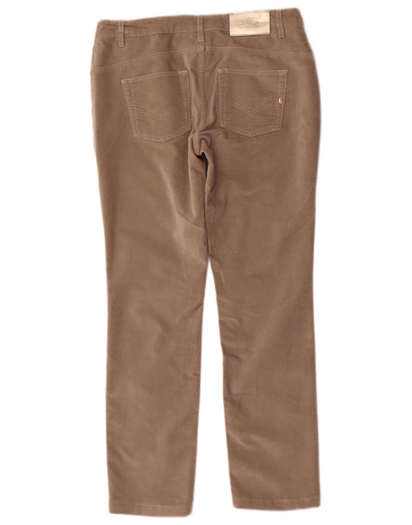 Pantaloni subțiri din velur pentru femei Conte of Florence IT 42 Medium L30 L28 Bej