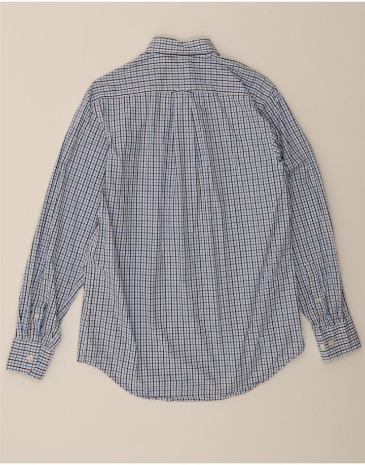IZOD Mens Shirt Small Blue Check Cotton Vintage Izod and Second-Hand Izod from Messina Hembry 