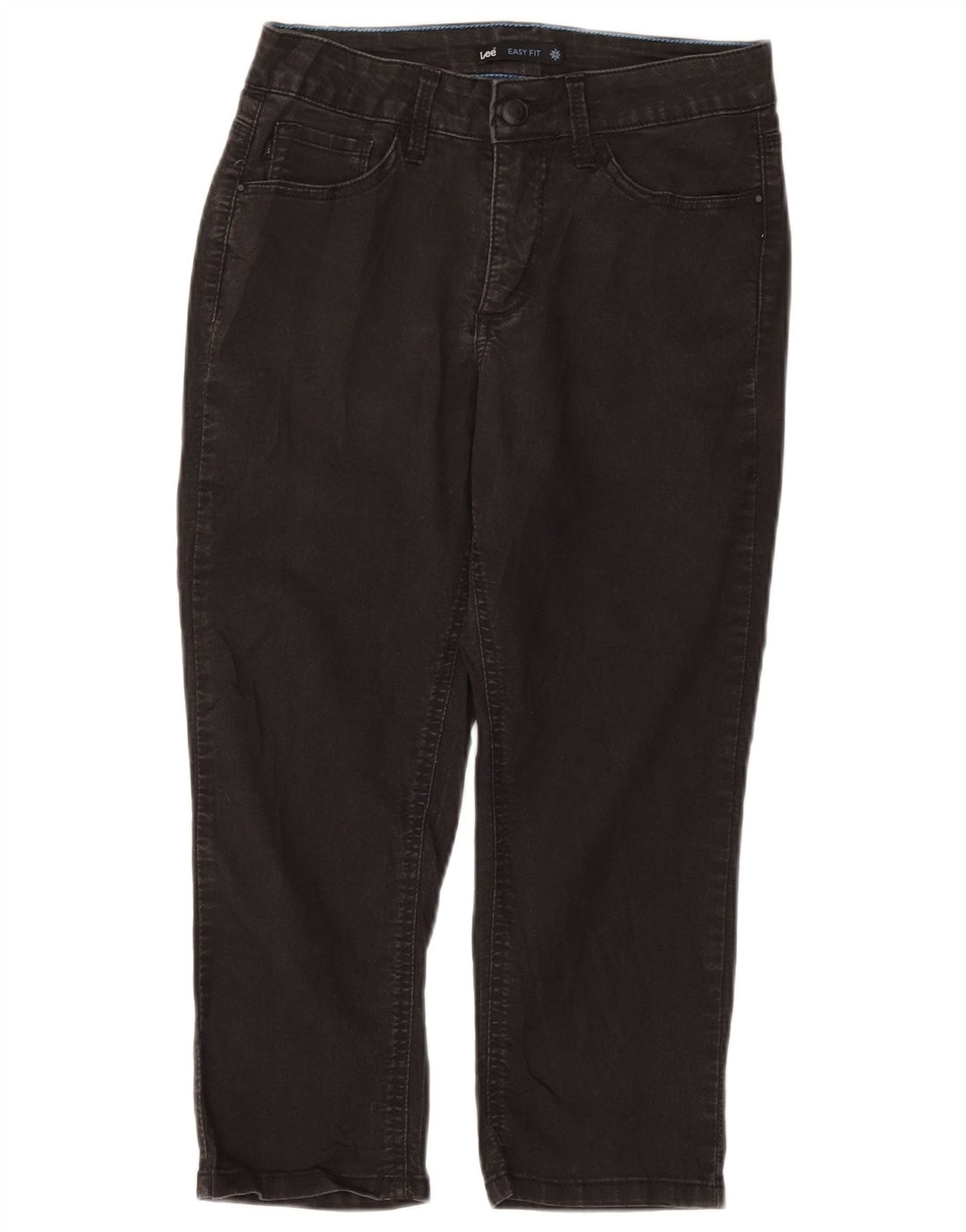 Blugi Capri pentru femei Lee Easy Fit US 8 Medium W28 L21 Bumbac negru