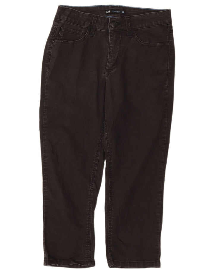 Blugi Capri pentru femei Lee Easy Fit US 8 Medium W28 L21 Bumbac negru