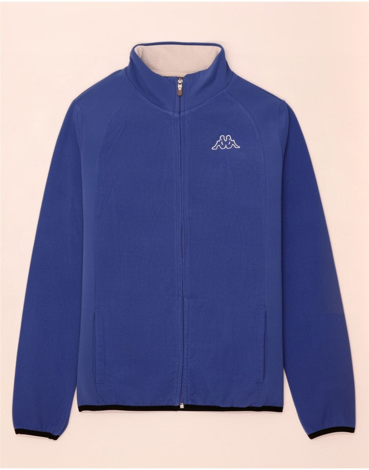 Jachetă fleece pentru femei Kappa UK 14, mare, albastru, poliester color bloc