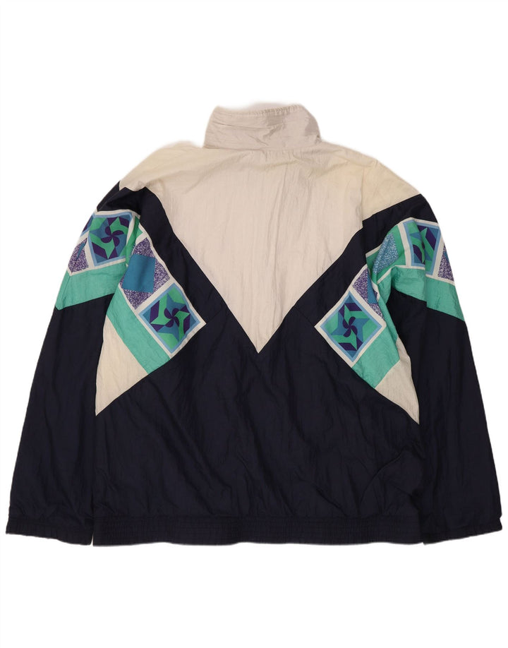 Jachetă de trening pentru bărbați Sergio Tacchini IT 52 Large Bleumarin Geometric