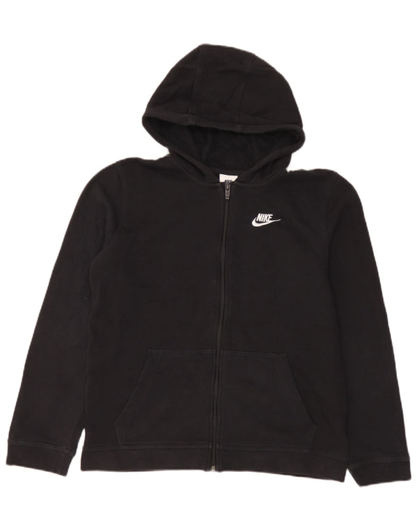 Pulover Nike pentru băieți, cu fermoar, 13-14 ani, XL, bumbac negru