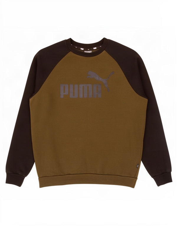 Pulover pentru bărbați Puma Graphic Pulover Medium Kaki Bumbac color bloc