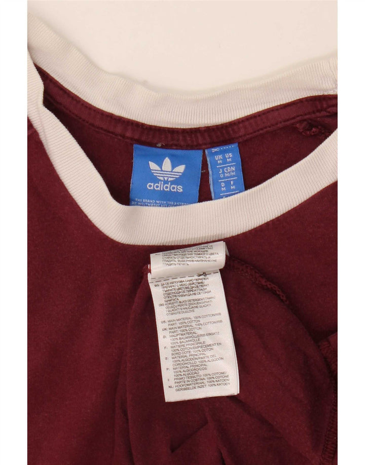 Tricou pentru bărbați Adidas Top Medium Burgundy Bumbac