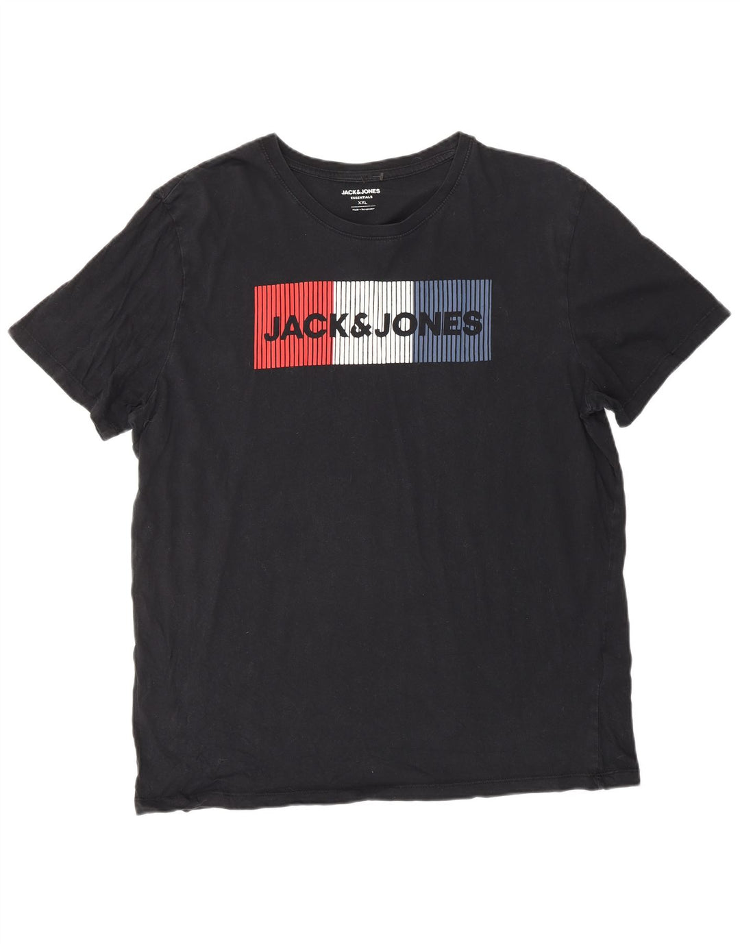 Tricou grafic Jack & Jones pentru bărbați Top 2XL bumbac negru