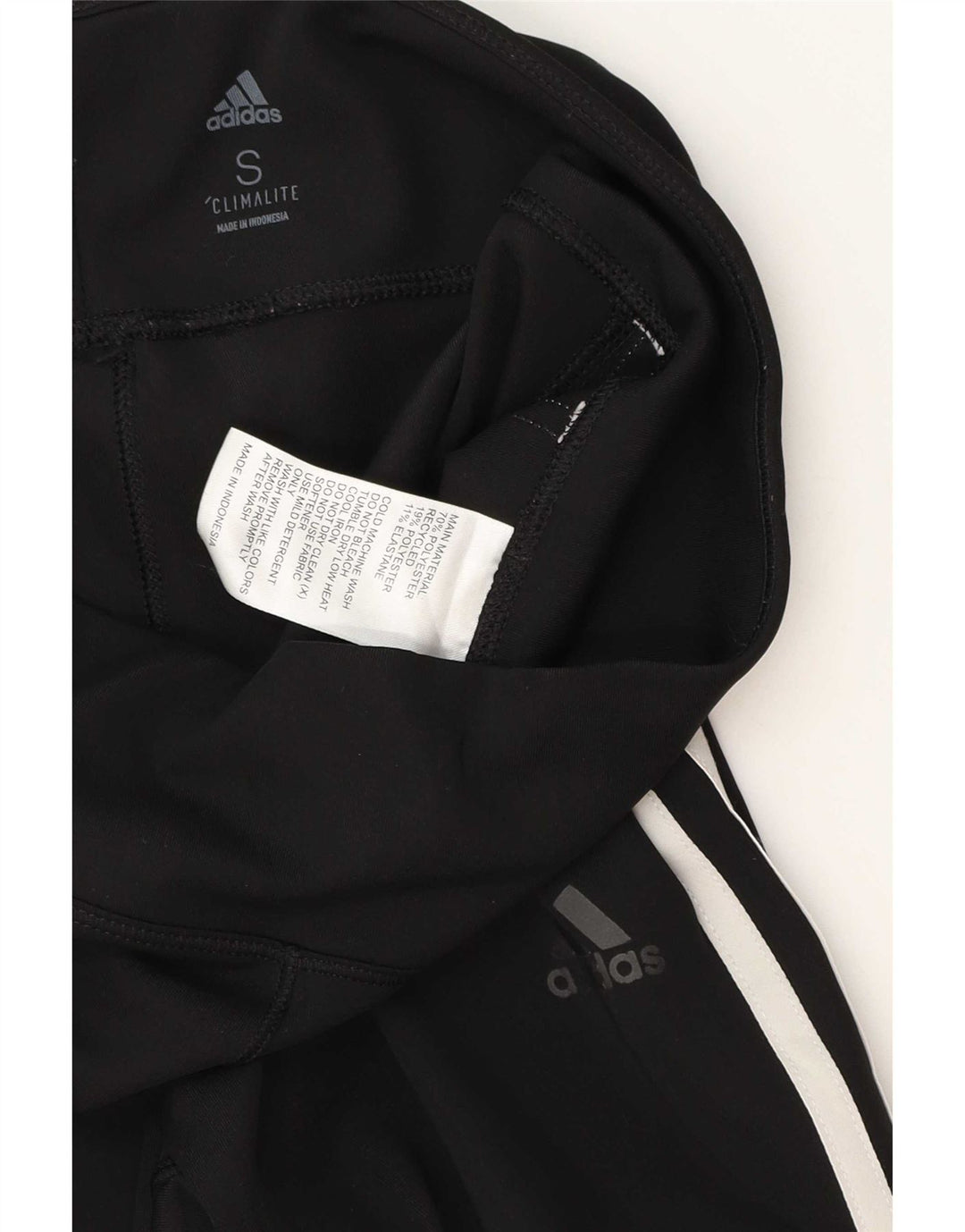 Adidas Womens Climalite Leggings UK 8 Small Negru Poliester