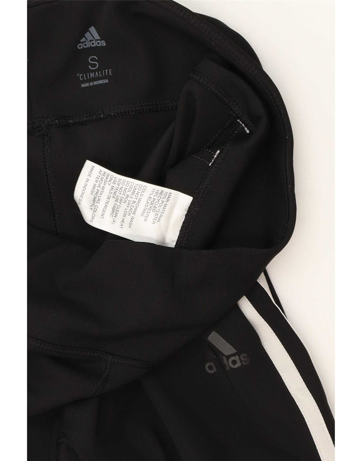 Adidas Womens Climalite Leggings UK 8 Small Negru Poliester