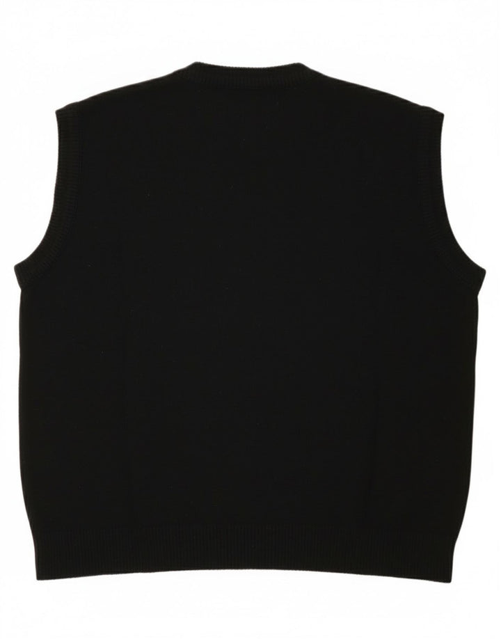 St. Bernard Vest pentru bărbați Tank Top Mediu Negru Acrilic
