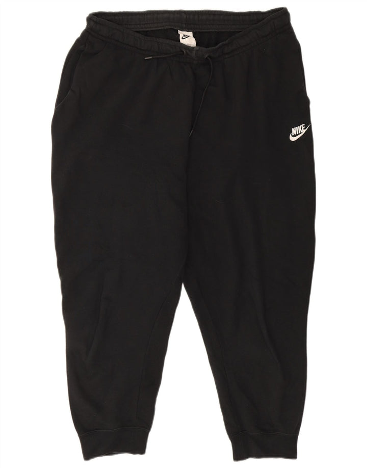 Pantaloni de trening Nike pentru bărbați Crop Pantaloni de jogging, mari, negru, bumbac