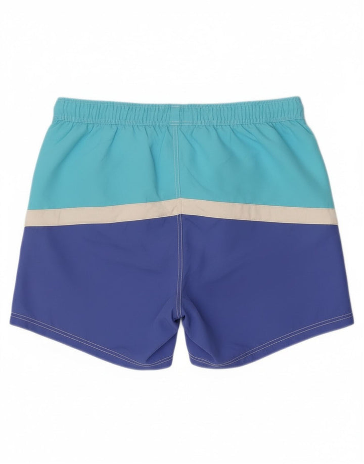 Pantaloni scurți de înot grafic Benetton pentru bărbați, mari, albastru, bloc de culoare