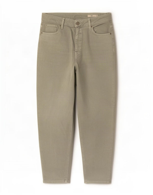 Marks & Spencer Blugi conici pentru femei Mom Crop UK 16 Large W32 L25 Green