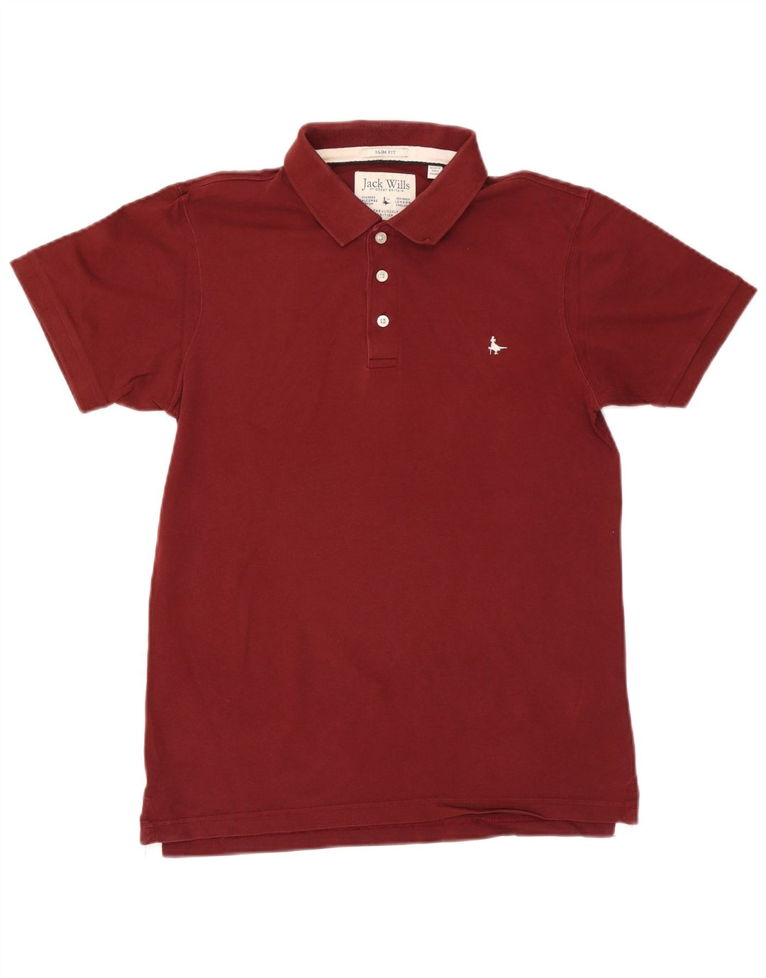 Cămașă polo pentru bărbați JACK WILLS, bumbac maro mediu