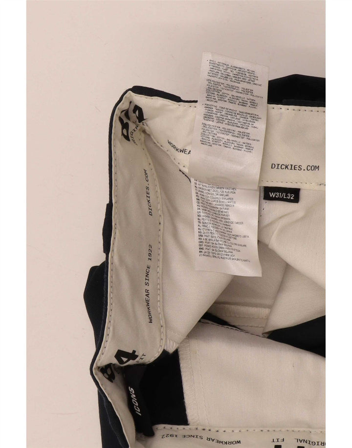 Pantaloni chino drepți pentru bărbați Dickies L31 L32 Poliester bleumarin