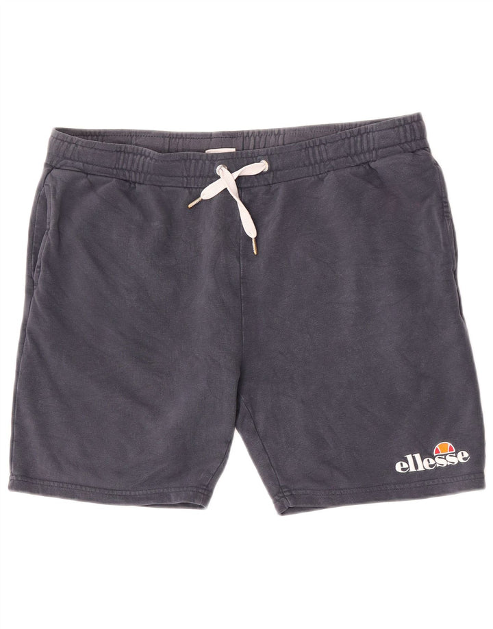Pantaloni scurți sport Ellesse pentru bărbați, bumbac, albastru bleumarin mediu