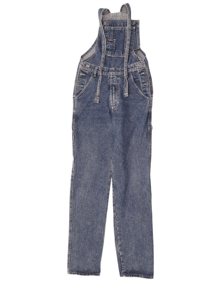Blugi salopete de damă vintage W29 L33 bumbac albastru
