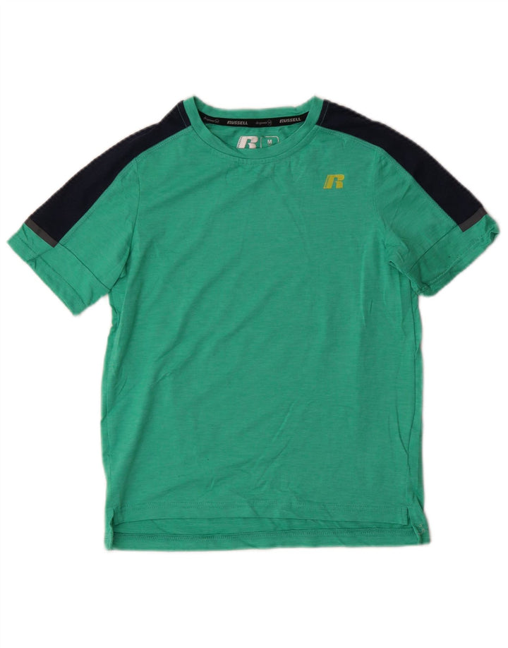Tricou Russell Athletic pentru băieți Top 7-8 ani verde mediu Colorblock