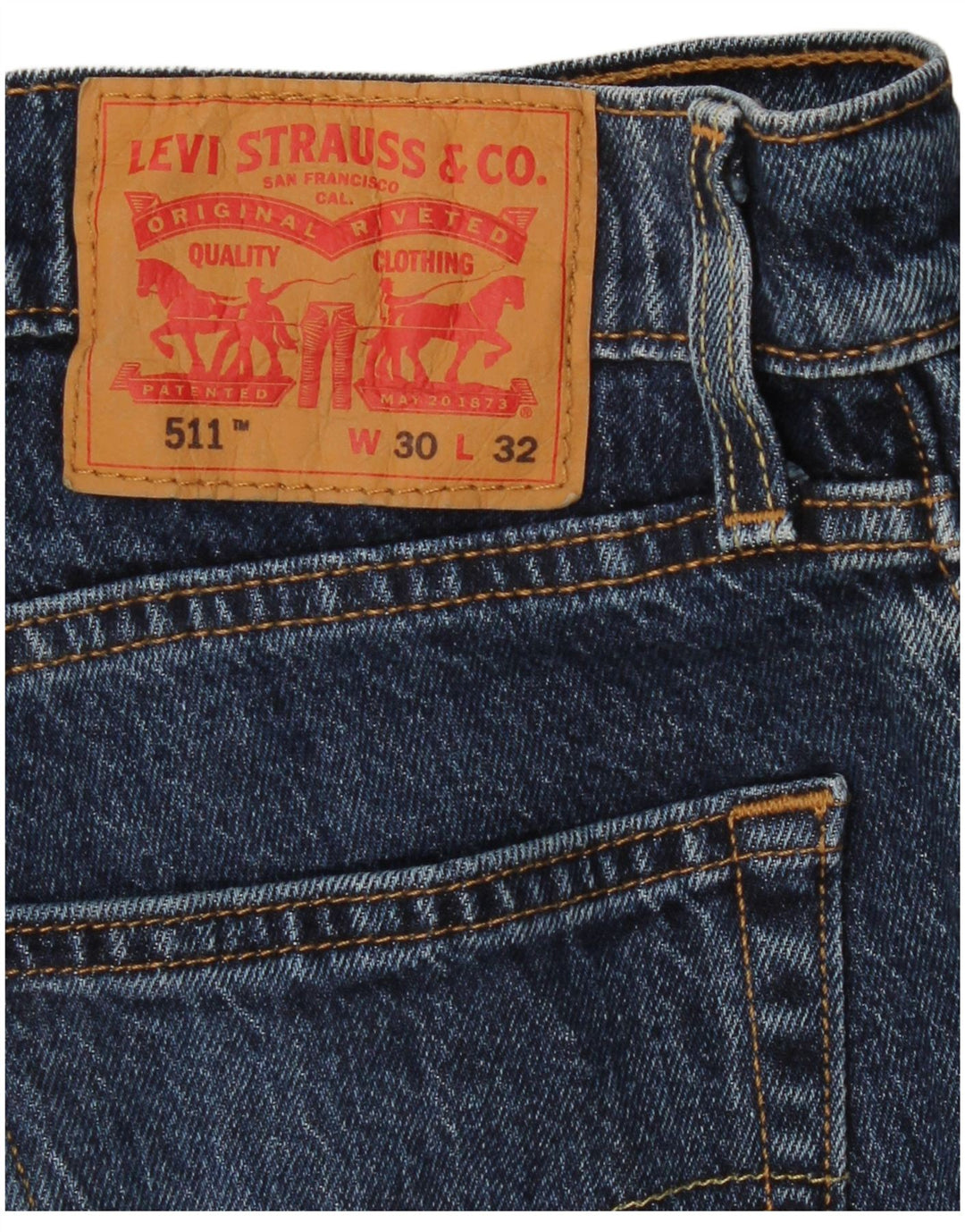 Blugi 511 Slim LEVI'S pentru bărbați W30 L28 Bumbac albastru