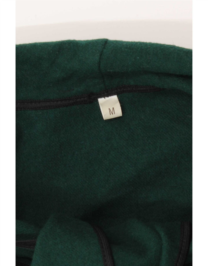 Palton Capelet Vintage pentru femei cu cravată în față UK 14 verde mediu