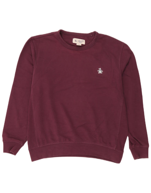 Pulover pentru bărbați Penguin Pulover Medium Burgundy Bumbac