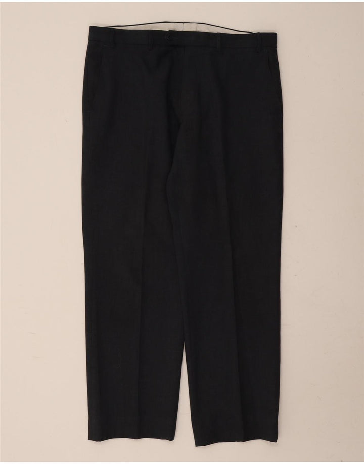 Marks & Spencer Pantaloni drepți pentru bărbați L36 L29 Poliester bleumarin