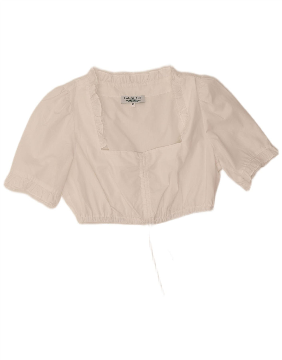 Crop Top pentru femei Landhaus EU 40 Poliester alb mediu