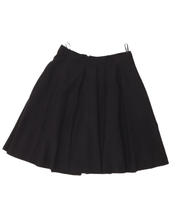 Fustă A-Line plisată pentru femei de la French Connection UK 12 Medium W28 Negru