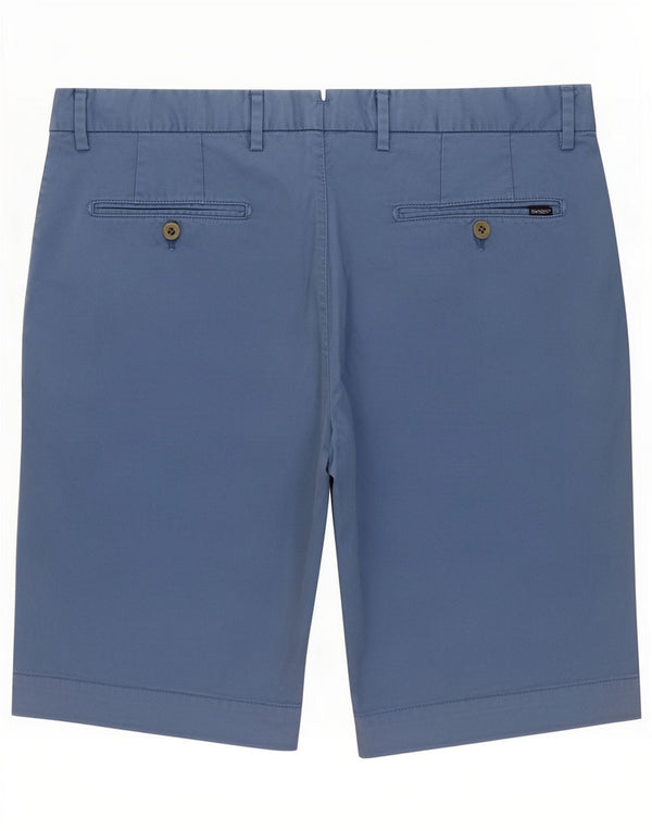 Hackett Mens Chino Shorts IT 52 XL W36 Blue Cotton