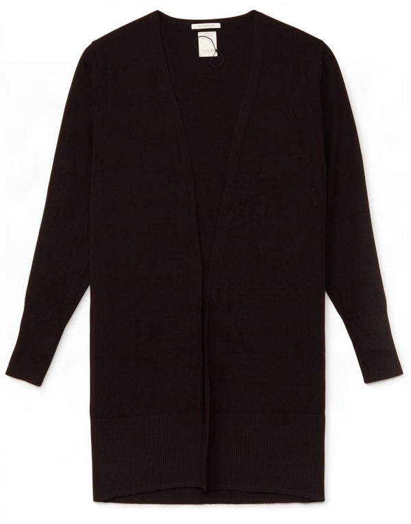 Pulover cardigan deschis pentru fete Zara 7-8 ani Negru Acrilic