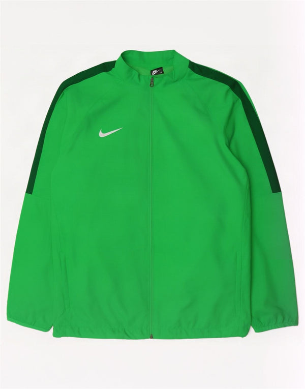 Jachetă de trening Nike Dri Fit pentru bărbați, 2XL, verde, poliester color bloc