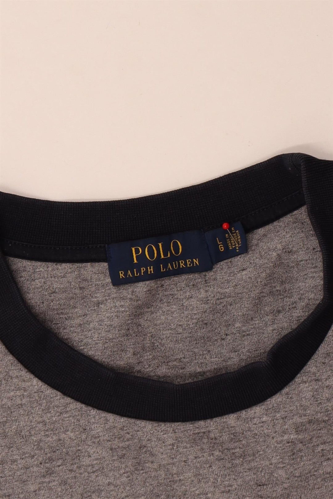 Pulover pentru bărbați Polo Ralph Lauren Pulover mare, gri, poliester color bloc