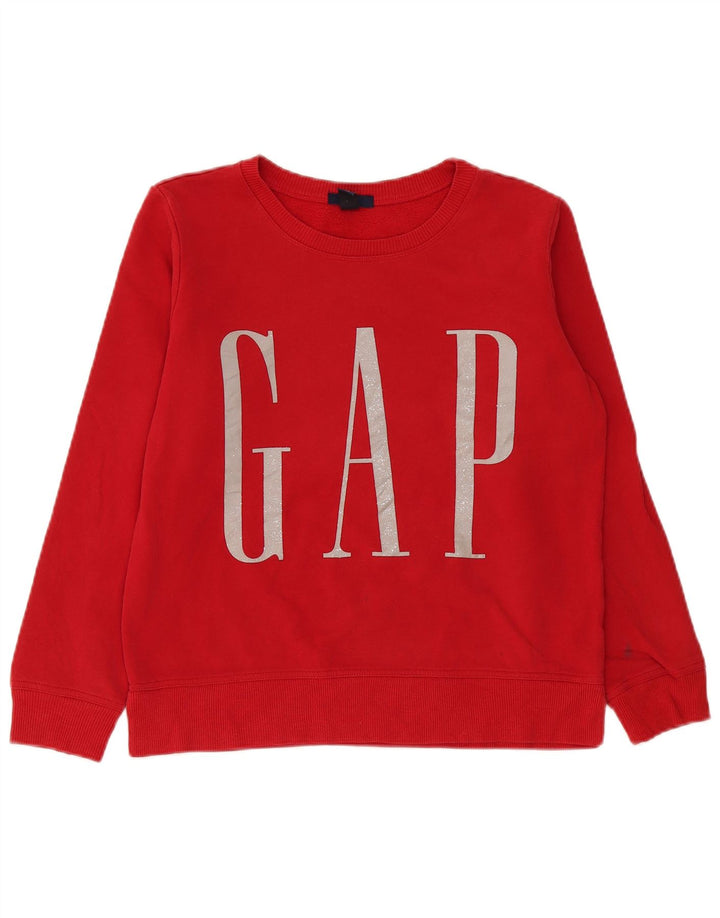 Pulover cu grafic pentru femei Gap UK 14 Bumbac roșu mediu