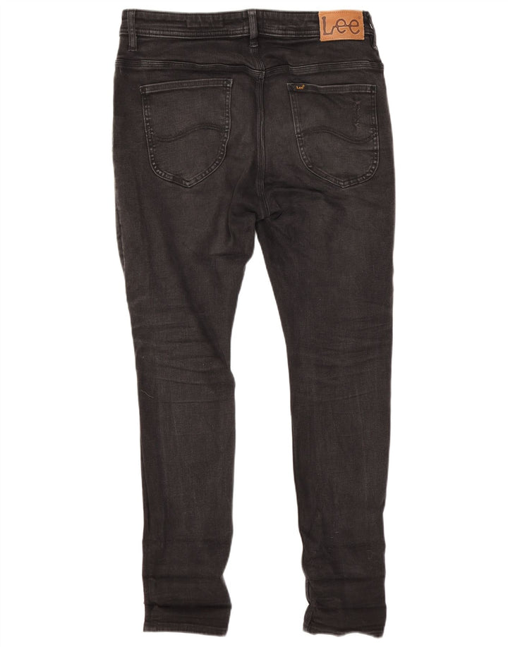 Blugi skinny pentru bărbați Lee Distressed W33 L29 bumbac negru